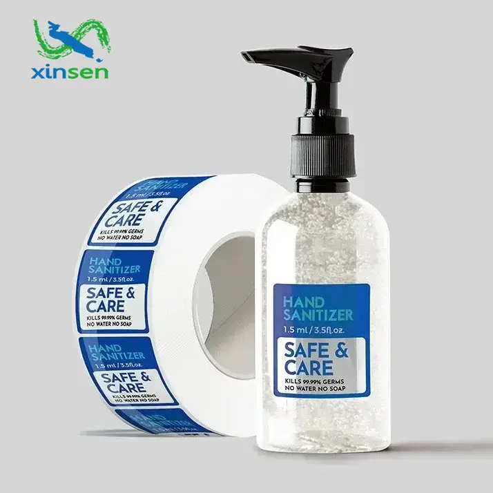 ฉลากกันน้ำเจลทำความสะอาดมือ